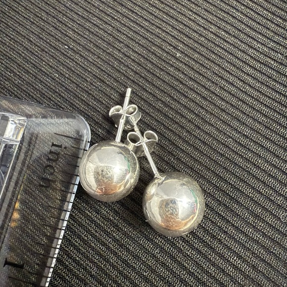 Ball stud earrings chunky - Picture 2 of 2